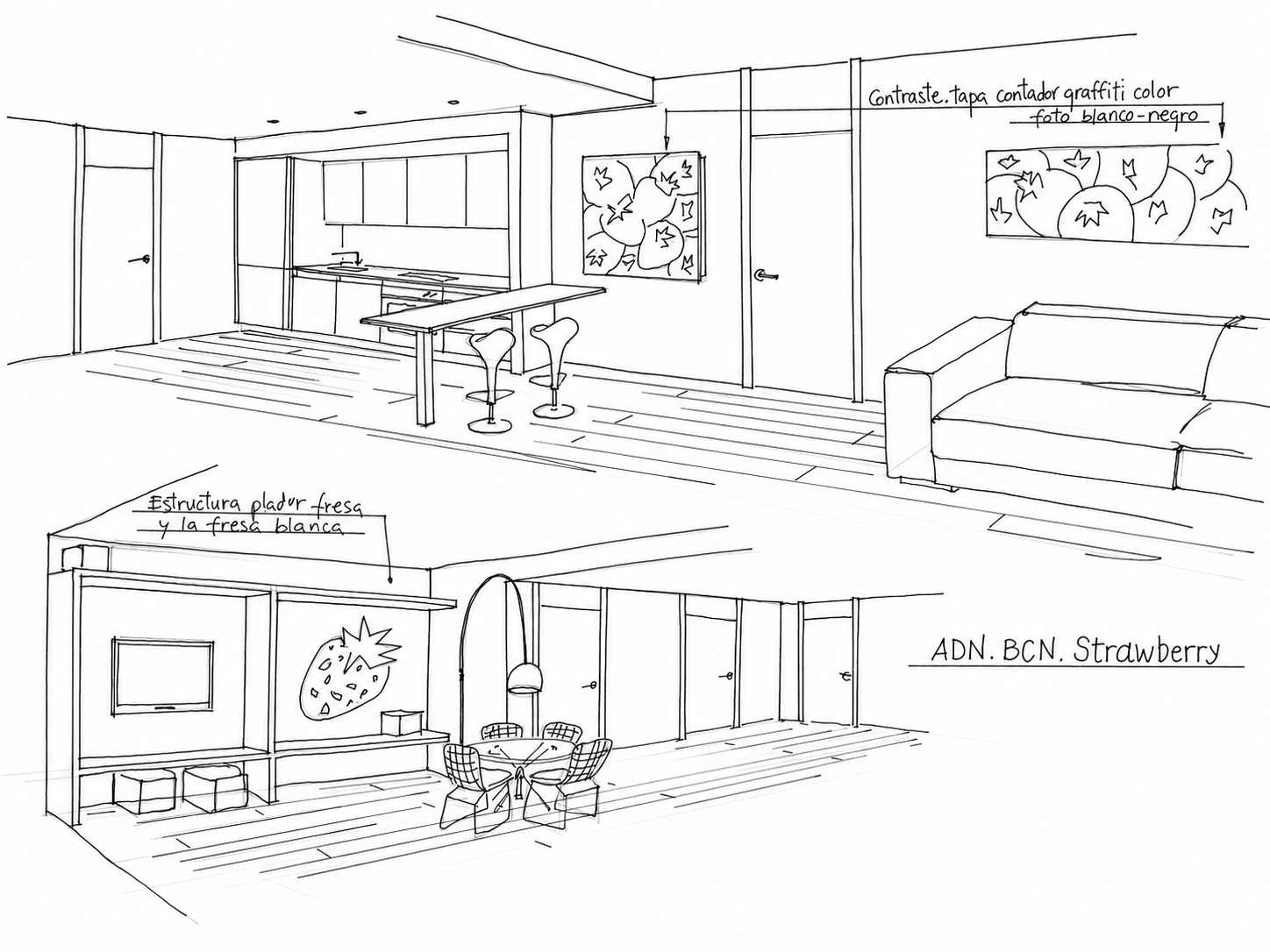 STRAWBERRY interiorismo pepenietostudio