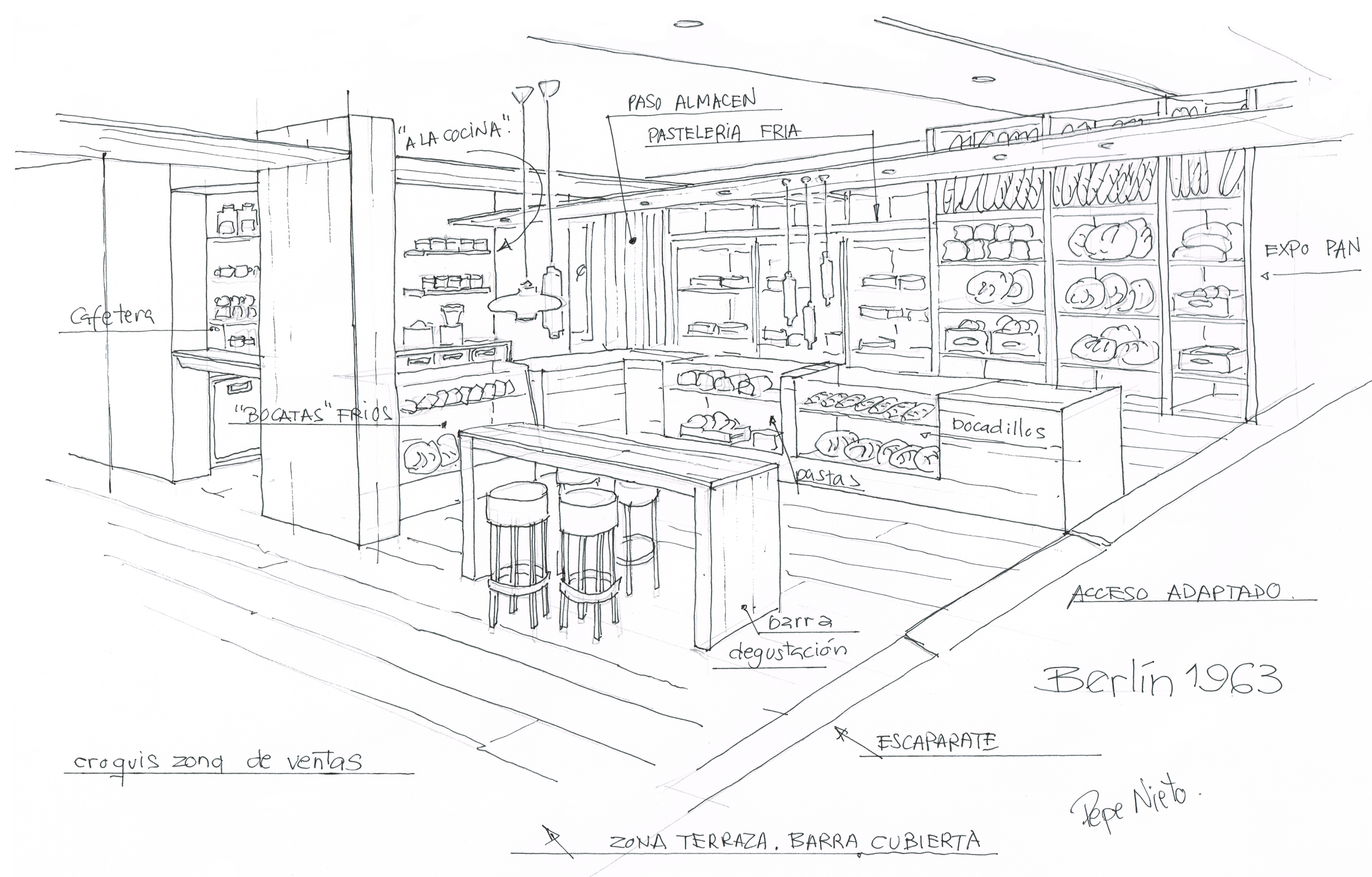 Panaderia interiorismo pepenietostudio
