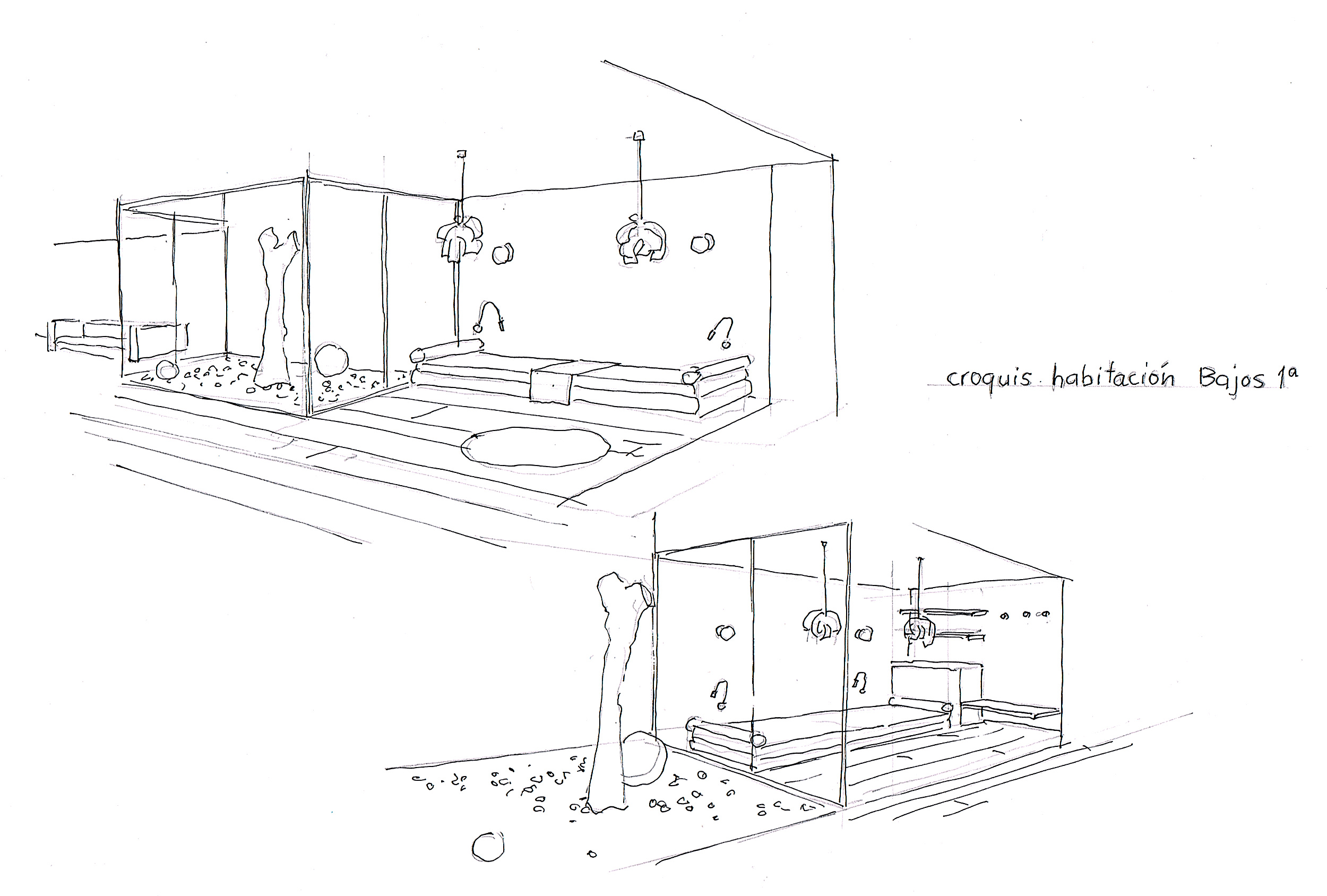 Conversaciones con croquis interiorismo pepenietostudio