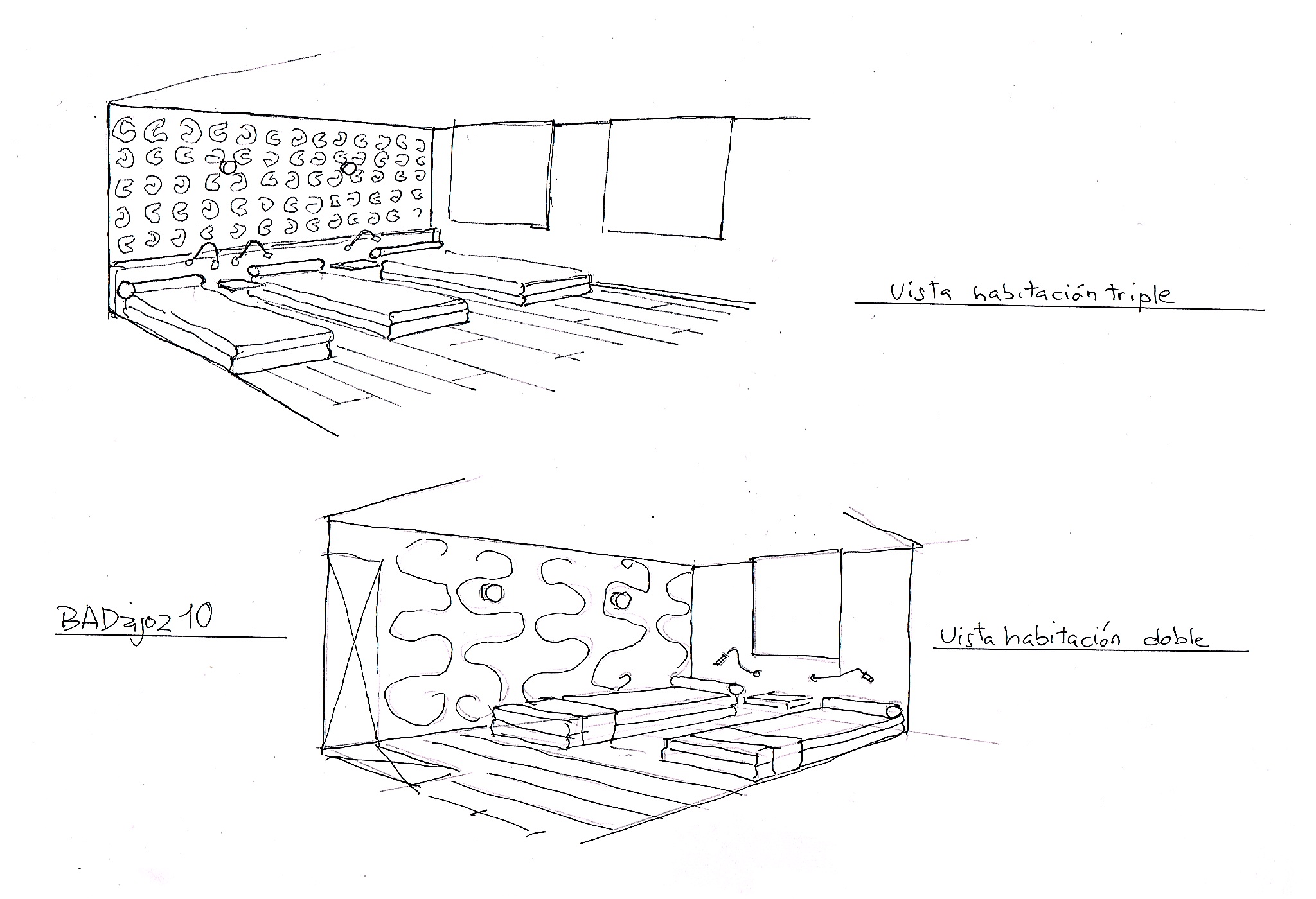 Conversaciones con croquis interiorismo pepenietostudio