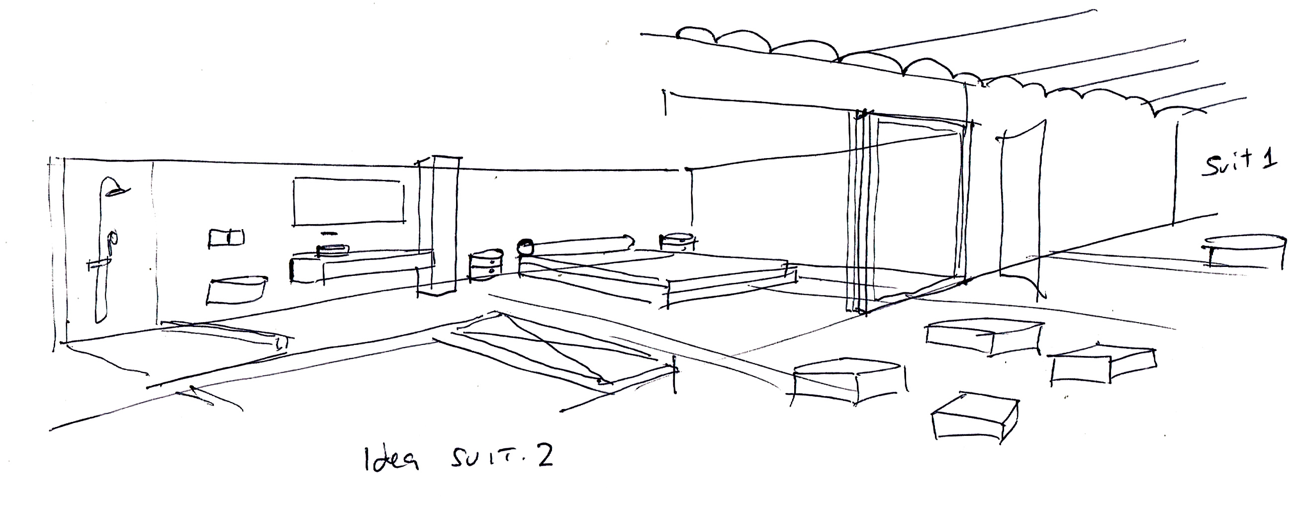 Conversaciones con croquis interiorismo pepenietostudio