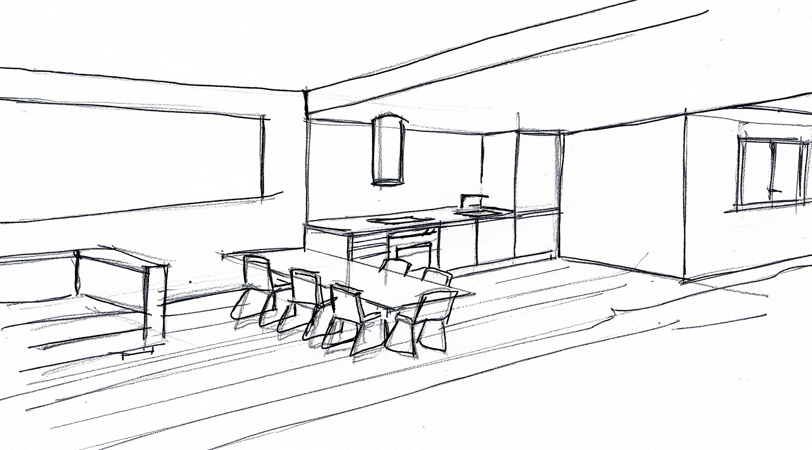 Conversaciones con croquis interiorismo pepenietostudio