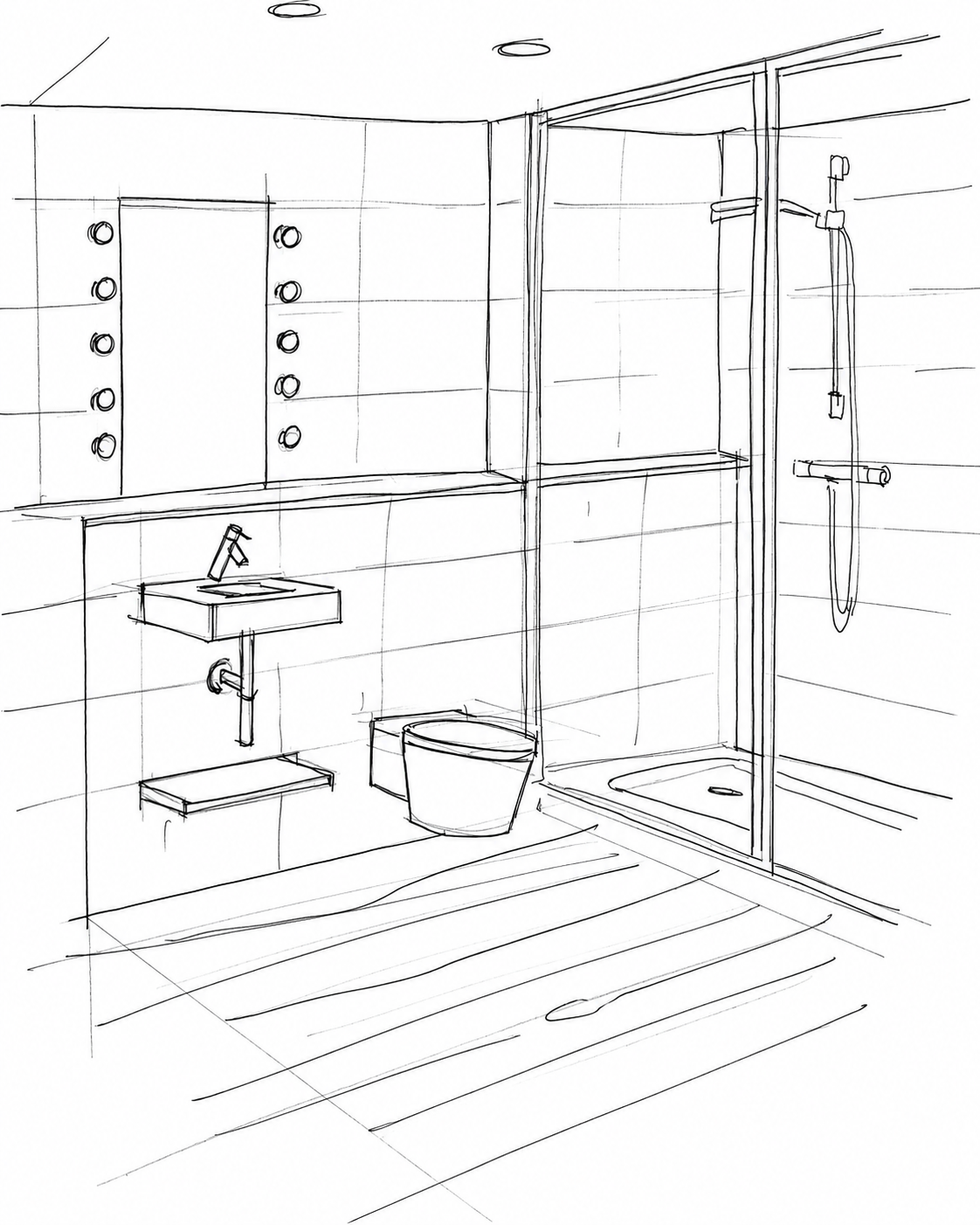 Conversaciones con croquis interiorismo pepenietostudio