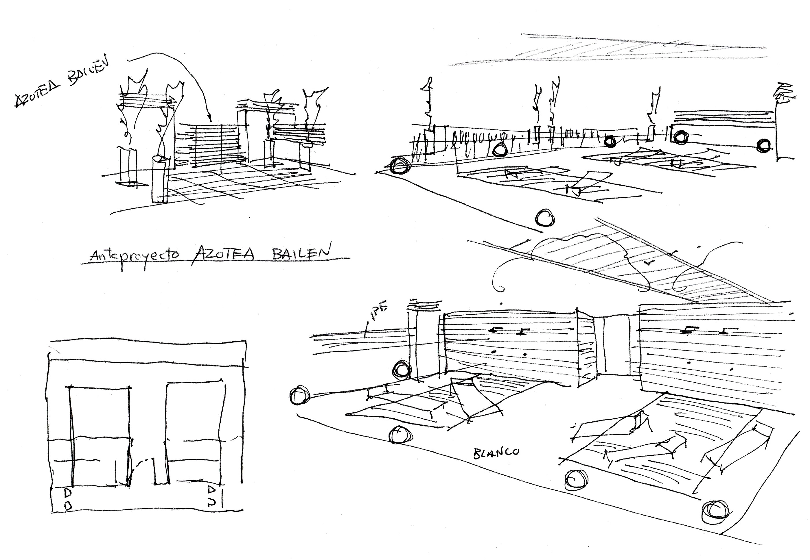 Conversaciones con croquis interiorismo pepenietostudio